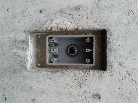 attaching electrical boxes to painted concrete|electrical box for concrete wall.